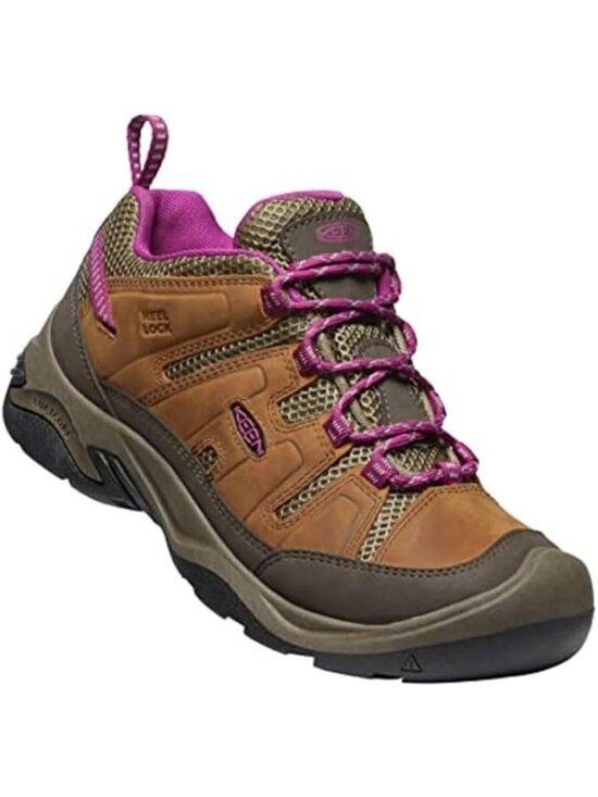 Keen Shoes - Keen Circadia Vent Leather Hiking Shoes Syrup Boysenberry Brown Purple Sz 8.5